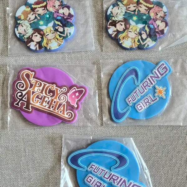 [BUNJANG] Aikatsu Coaster Set (5 pcs) - Sealed / 아이엠스타/아이카츠 코스터 미개봉 5개일괄