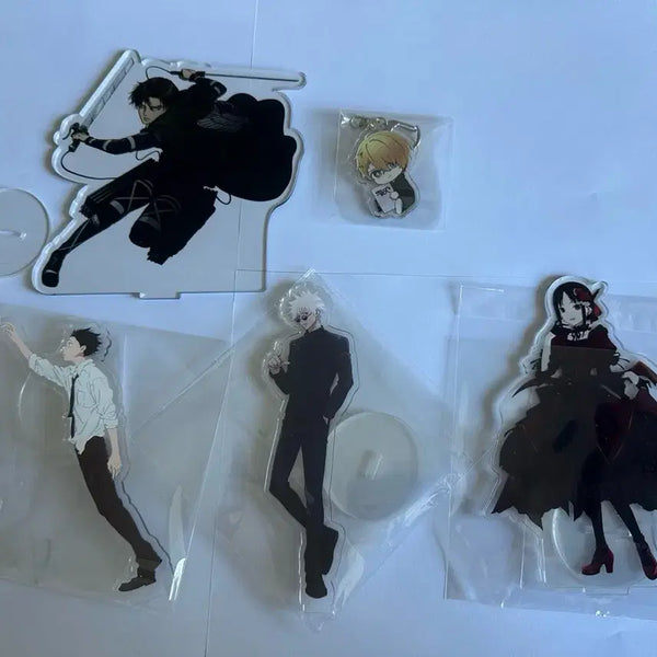 [BUNJANG] Levi, Gojo, Kaguya, A Silent Voice Acrylic Stand & Aqua Keychain (Unofficial) / 비공굿 리바이, 고죠, 카구야, 목소리의 형태 아크릴 스탠드, 아쿠아키링