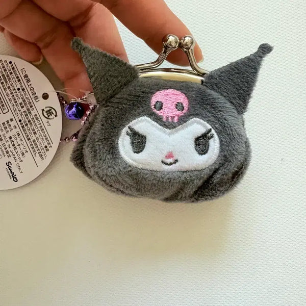 [BUNJANG] Sanrio Kuromi Mini Coin Purse Keyring / 산리오 미니 키링 동전지갑 가마구치 / 쿠로미