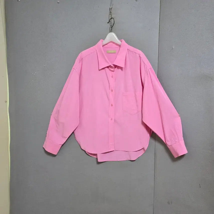[BUNJANG] 1968 Pink Boxy Shirt / 1968 핑크 박시 남방 FF   n5355