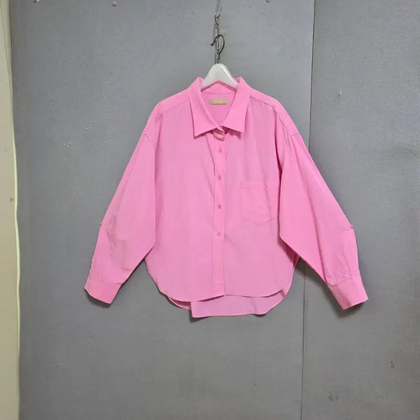 [BUNJANG] 1968 Pink Boxy Shirt / 1968 핑크 박시 남방 FF   n5355