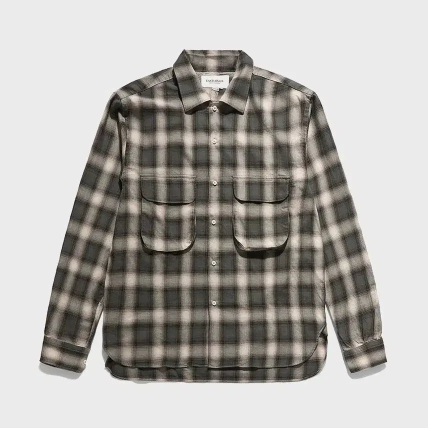 [BUNJANG] Eastlogue Comfy Wide Shirts Green Ombre Check / [L] 이스트로그 컴피 와이드 셔츠 그린옴브레체크