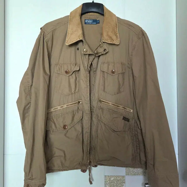 [BUNJANG] Polo Ralph Lauren Utility Hunting Jacket Beige / (XL)폴로랄프로렌 유틸리티 헌팅 자켓 베이지