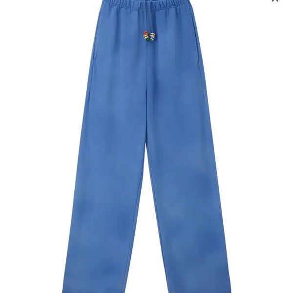 [BUNJANG] Garment Dyed Cube Logo Sweatpants (L) / 가먼트다이드 큐브 로고 스웻팬츠(L)