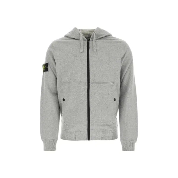 [BUNJANG] Stone Island Patch Hoodie Zip-Up Grey XL / 스톤아일랜드  와펜패치 기모 후드집업 그레이 XL