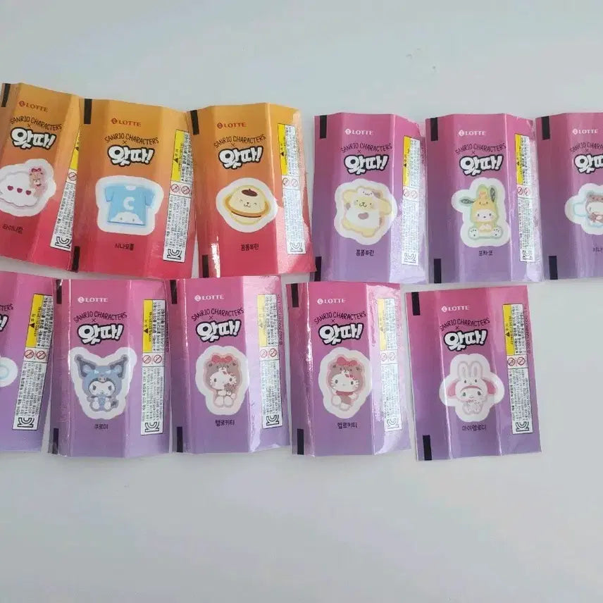 [BUNJANG] Sanrio Temporary Tattoos 11 Sheets (Limited Edition) / 2장부터)한정판 산리오 판박이 11장