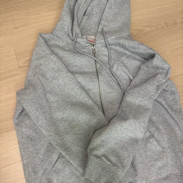 [BUNJANG] SPAO Grey Hoodie Zip-Up (Size S) / 스파오 후드집업