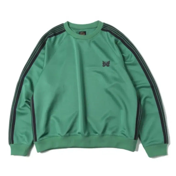 [BUNJANG] Needles Track Crewneck Sweatshirt Emerald S / 니들스 트랙 크루넥 맨투맨 에메랄드 S