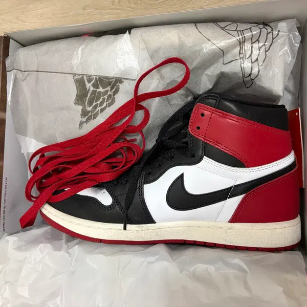 [BUNJANG] Nike Air Jordan 1 Retro High Black Toe / 나이키 조던 1 레트로 하이 블랙토 280