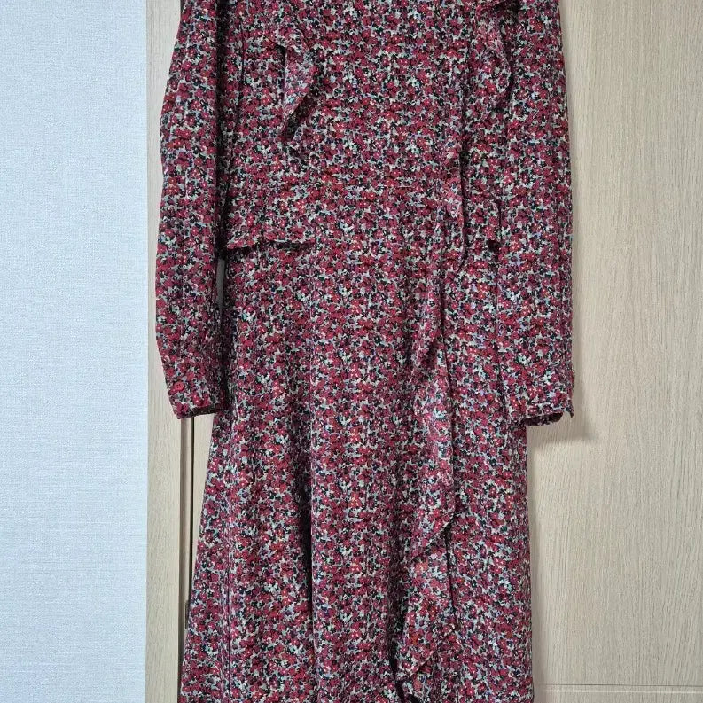 [BUNJANG] 8 Seconds Floral Ruffle Long Dress / 에잇세컨즈 꽃무늬 프릴 원피스