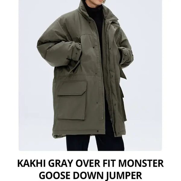 [BUNJANG] TNGT Monster Goose Down Padding Khaki Size 95 / TNGT 몬스터 구스다운 패딩 카키 95