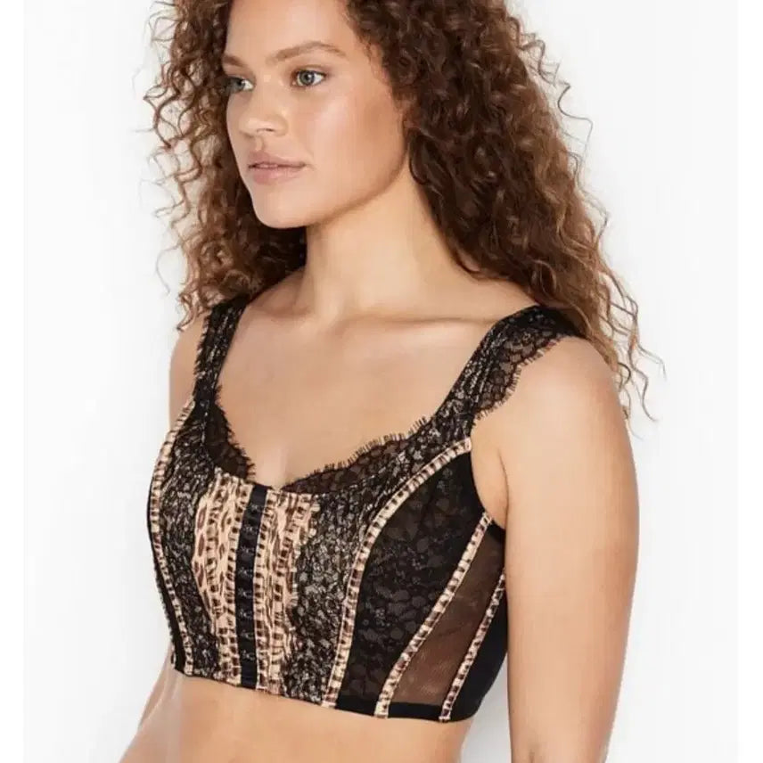 [BUNJANG] Victoria's Secret Dream Angels Black Bralette & Thong Lingerie Set S/XS / 빅토리아 시크릿 드림엔젤 블랙 뷔스티에 티팬티 세트 S/XS