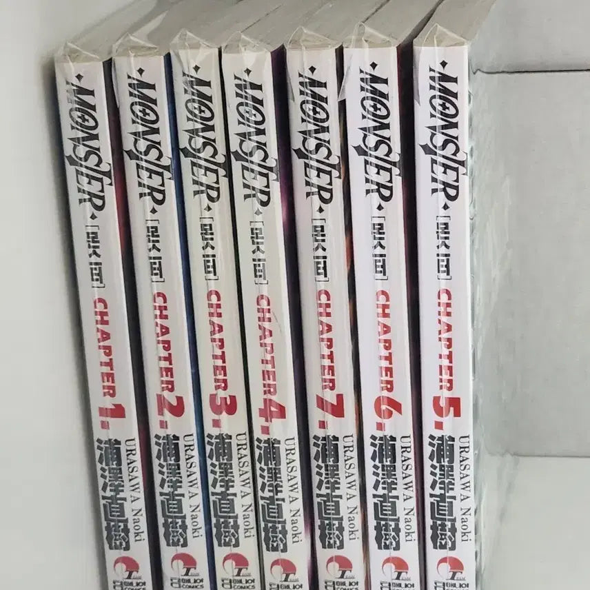[BUNJANG] Naoki Urasawa Monster Manga Vol. 1-7 (First Edition) / 우라사와 나오키 몬스터 만화책 구판 고전 7권
