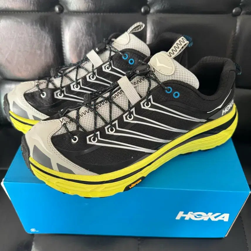 [BUNJANG] Hoka Mafate Speed 3 "Black Citrus" Running Shoes / 호카 HOKA 마파테 쓰리 2 블랙 시트러스 285