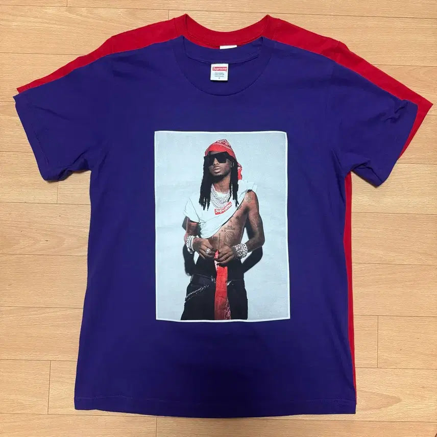 [BUNJANG] Supreme Playboy Carti T-Shirt Purple S / 슈프림 플레이보이 카티 반팔 퍼플 S