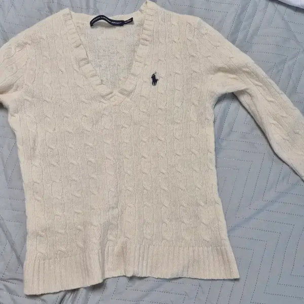 [BUNJANG] Polo Ralph Lauren Cable Merino Wool Knit Cream / 폴로 랄프로렌 케이블 메리노울 니트 크림(아이보리)