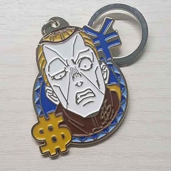 [BUNJANG] JoJo's Bizarre Adventure Okuyasu Nijimura Metal Keychain / 죠죠 오쿠야스 메탈 키링