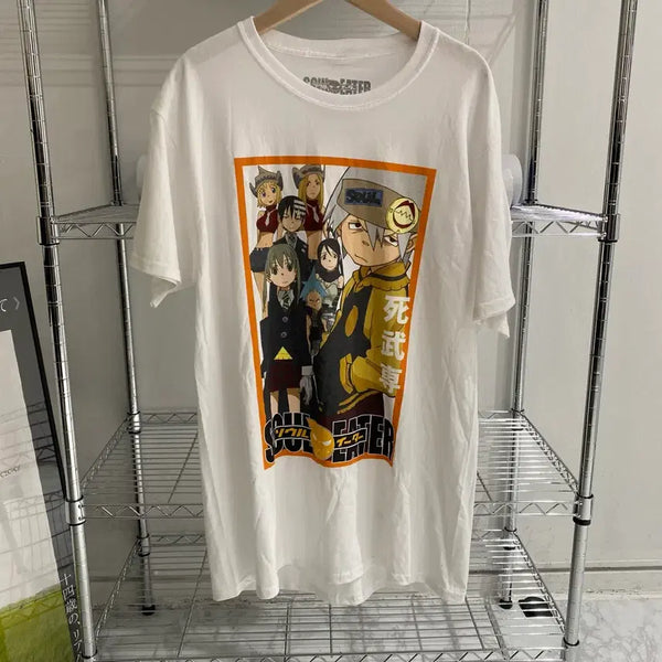 [BUNJANG] Soul Eater 00s Vintage Animation T-Shirt / 소울이터 00s 빈티지 애니메이션 티셔츠 애니티
