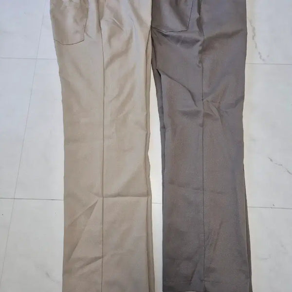 [BUNJANG] Men's Straight Fit Slacks Pants (Beige/Brown) / 일자핏 남성  슬랙스 바지 베이지/브라운