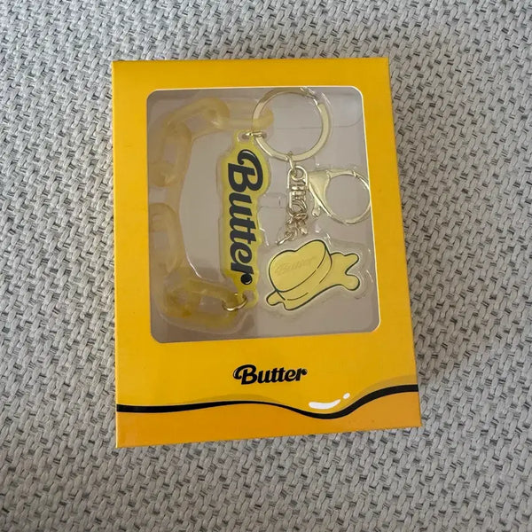 [BUNJANG] BTS Butter Album Keyring (Sealed) / BTS 버터 키링 미개봉 새상품