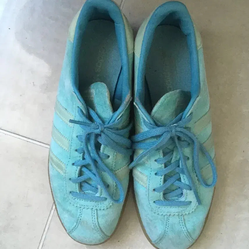 [BUNJANG] Adidas Bermuda Mint Suede Sneakers (Estimated Size 230) / 아디다스 버뮤다 민트(230 추정)