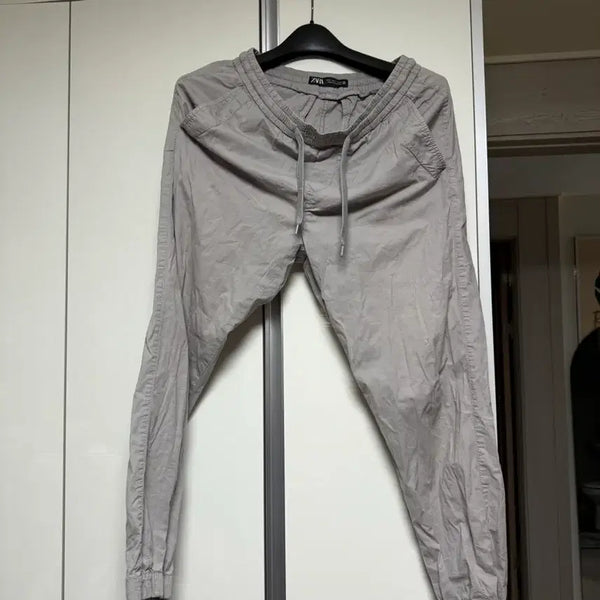 [BUNJANG] Zara Grey Banding Jogger Pants - Size S / (S 30) 자라 바지 그레이 밴딩 조거