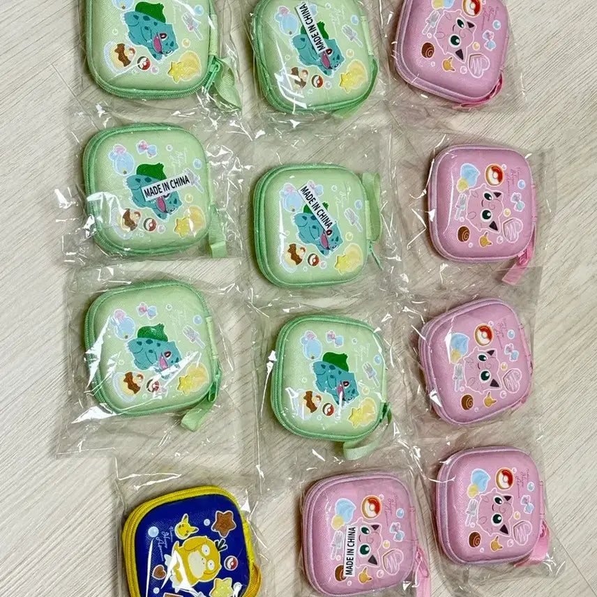 [BUNJANG] Cameleon Pokemon Pouch Bundle Set (12 pcs) / 밀잇 포켓몬 파우치 일괄 12개 푸린 이상해씨 고라파덕