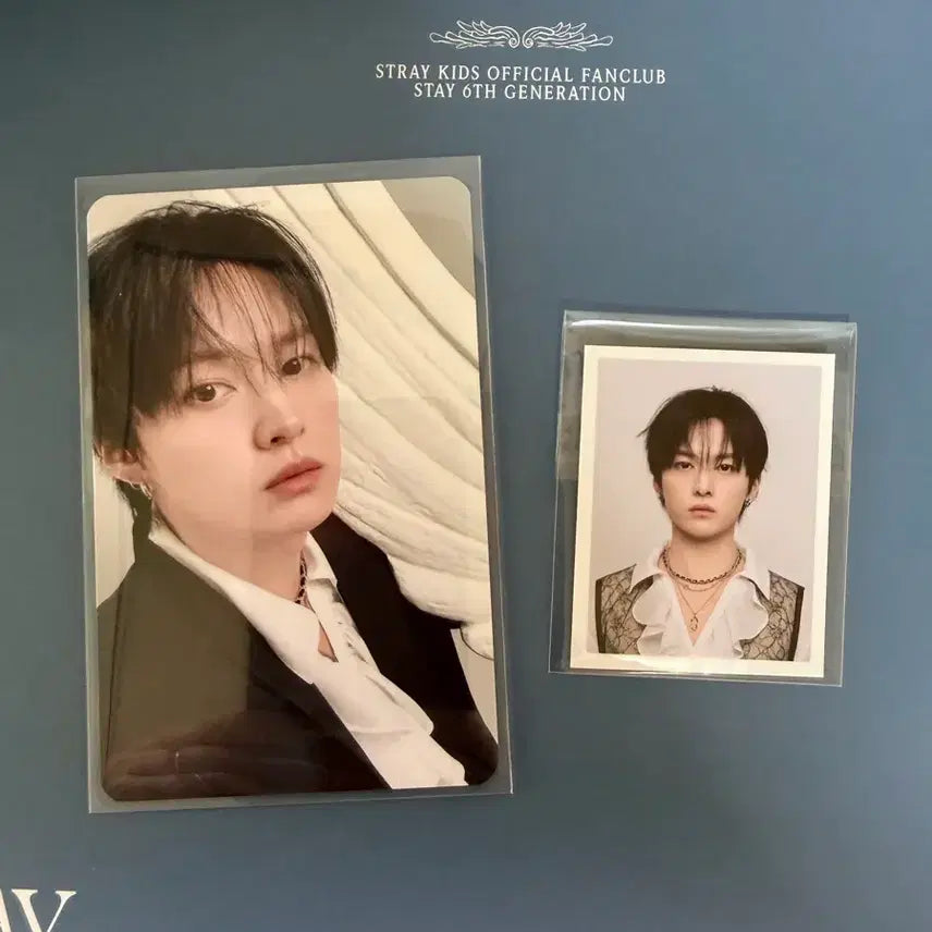 [BUNJANG] Stray Kids STAY 6th Generation Membership Kit Lee Know Photocard & Double Sided Photo / 스트레이키즈 스테이 6기 키트 리노 포카+양면증사