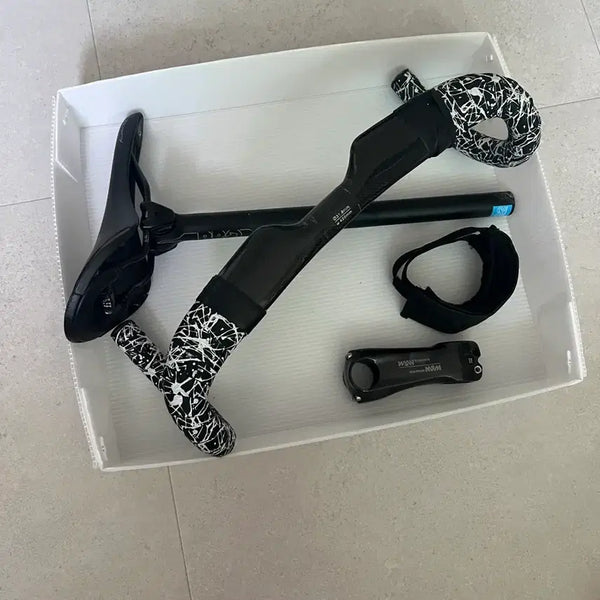 [BUNJANG] Pixie Components Carbon Handlebar, Seatpost, Saddle, Stem, and Straps / 픽시 컴포넌트 판매