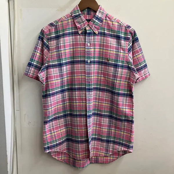 [BUNJANG] Polo Check Short Sleeve Shirt / N198 폴로 체크 반팔셔츠