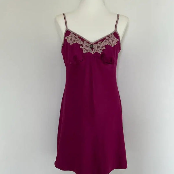 [BUNJANG] Vintage Silk Slip Dress / 빈티지 실크 슬립 원피스 레이어드