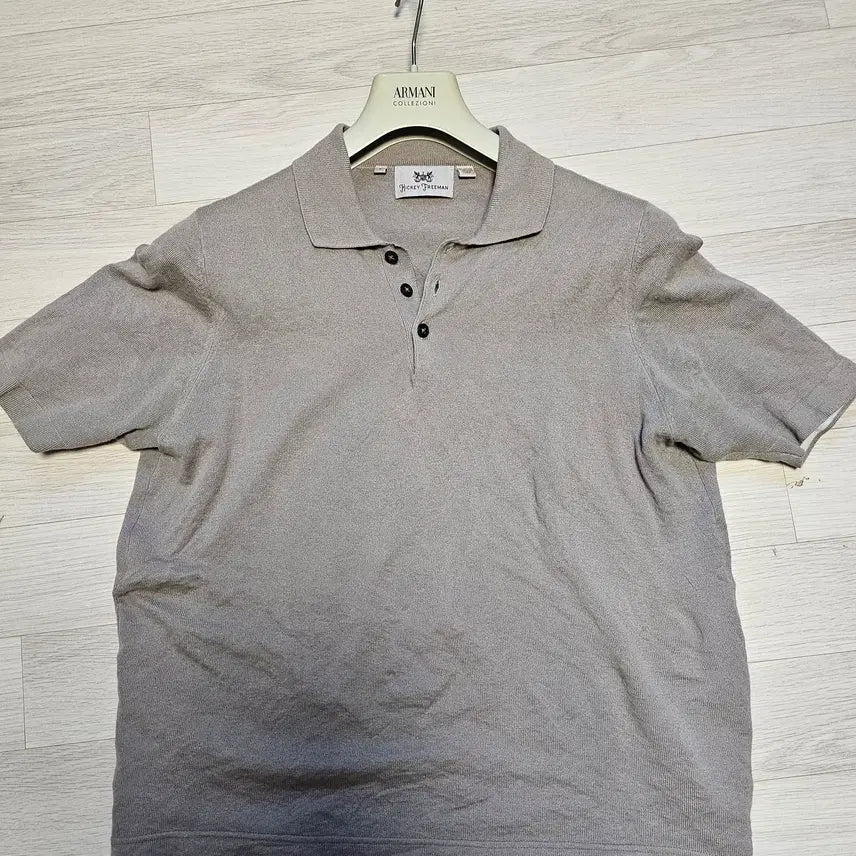 [BUNJANG] Hickey Freeman Cotton Blend Short Sleeve Knit Top / 히키 프리먼 (Hickey Freeman) 카라 반팔 니트 95~100