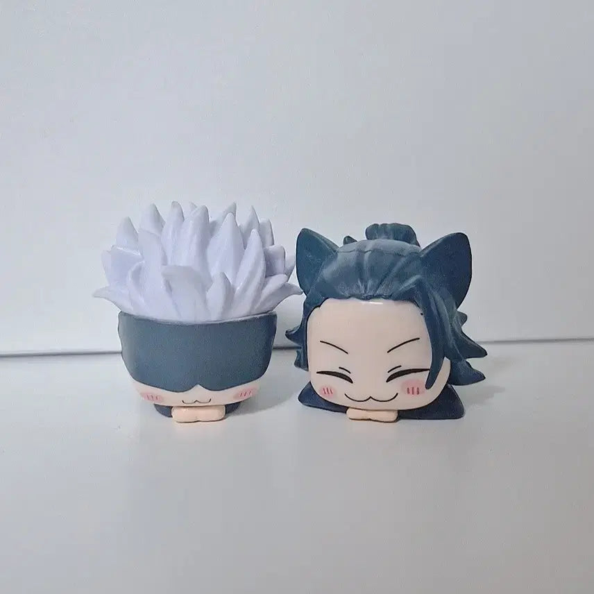 [BUNJANG] Bundle Set Jujutsu Kaisen Gojo & Geto Cat Mini Figures / 일괄) 비공굿 고죠 게토 네코 고양이 미니 피규어