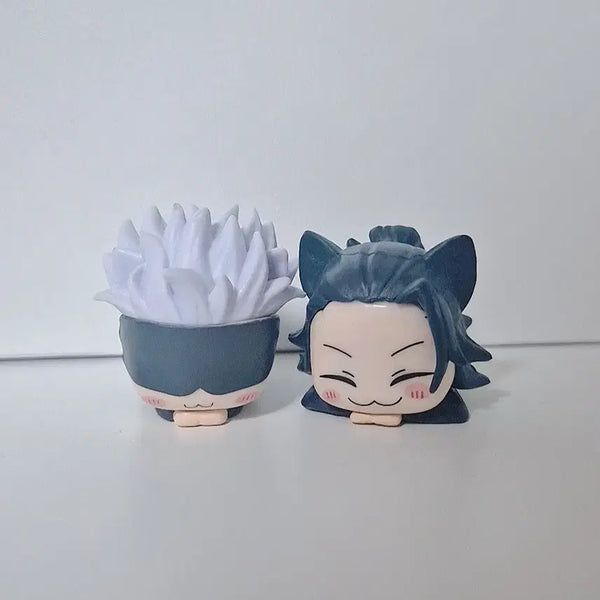 [BUNJANG] Bundle Set Jujutsu Kaisen Gojo & Geto Cat Mini Figures / 일괄) 비공굿 고죠 게토 네코 고양이 미니 피규어