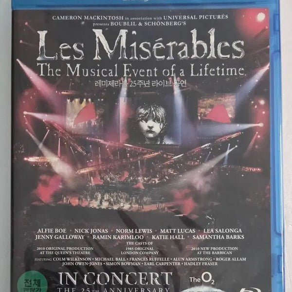 [BUNJANG] Les Misérables 25th Anniversary London O2 Arena Live Performance Blu-ray (Sealed) / 레미제라블 25주년 기념 라이브 공연 블루레이(미개봉)