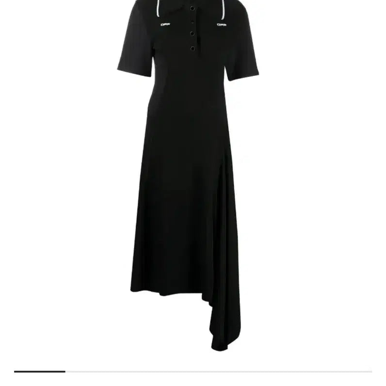 [BUNJANG] Off-White Polo Shirt Dress Black / 오프화이트 폴로 셔츠 드레스 블랙