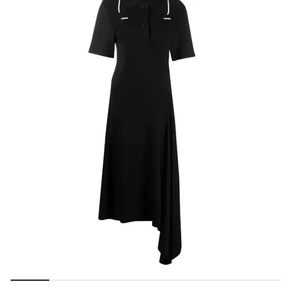 [BUNJANG] Off-White Polo Shirt Dress Black / 오프화이트 폴로 셔츠 드레스 블랙