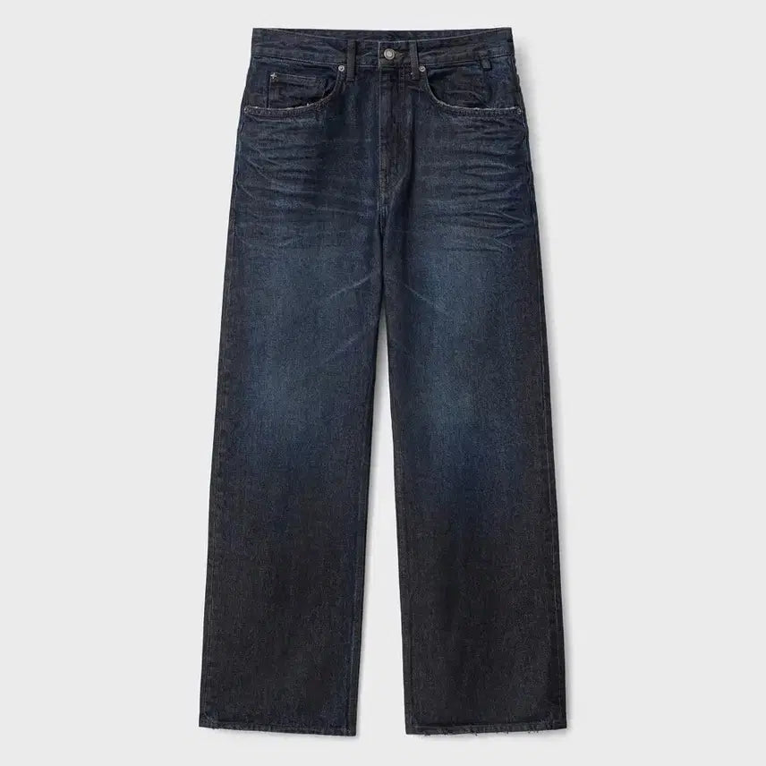 [BUNJANG] Bellier Mid-Wide Denim Black Mist Indigo Long Version / [30] 벨리에 미드와이드 데님 블랙 미스트 인디고 롱버전