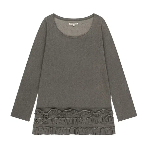 [BUNJANG] Koiseio Multiple Frill Dress Brown Size 1 / 코이세이오 바텀 멀티플 프릴 드레스 브라운 1사이즈