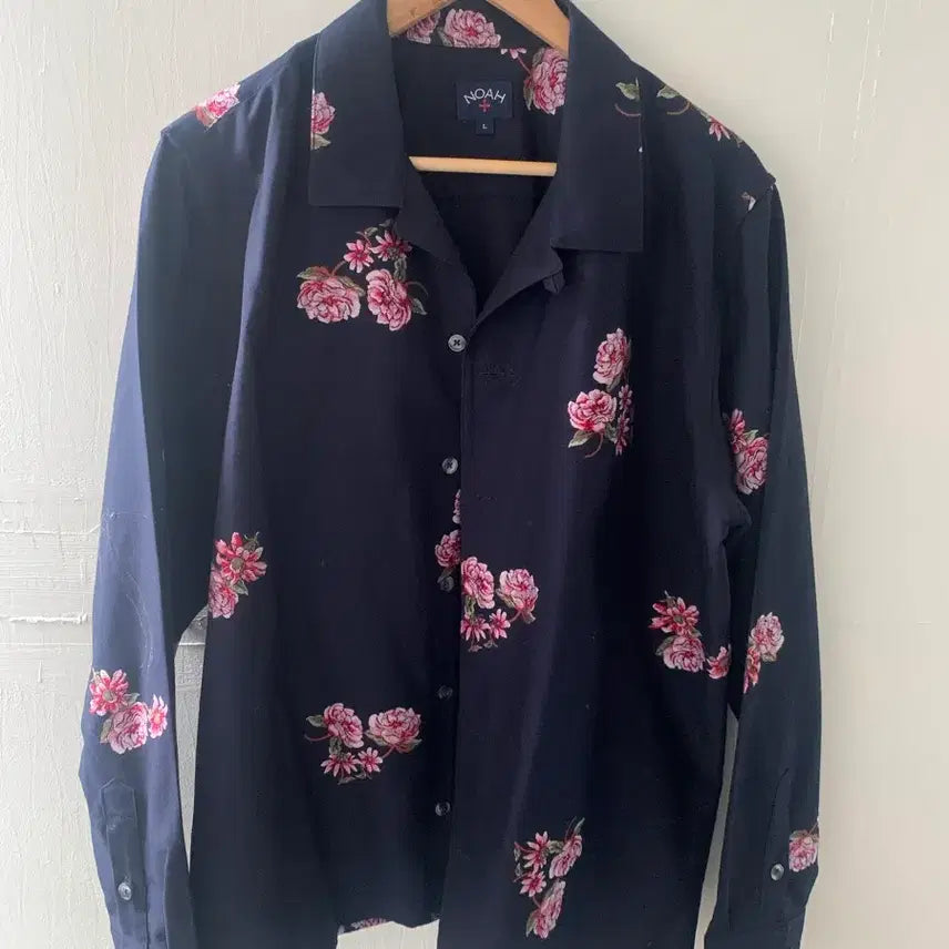 [BUNJANG] NOAH Flower Pattern Shirt Jacket L / NOAH 플라워 패턴 셔츠 자켓 L