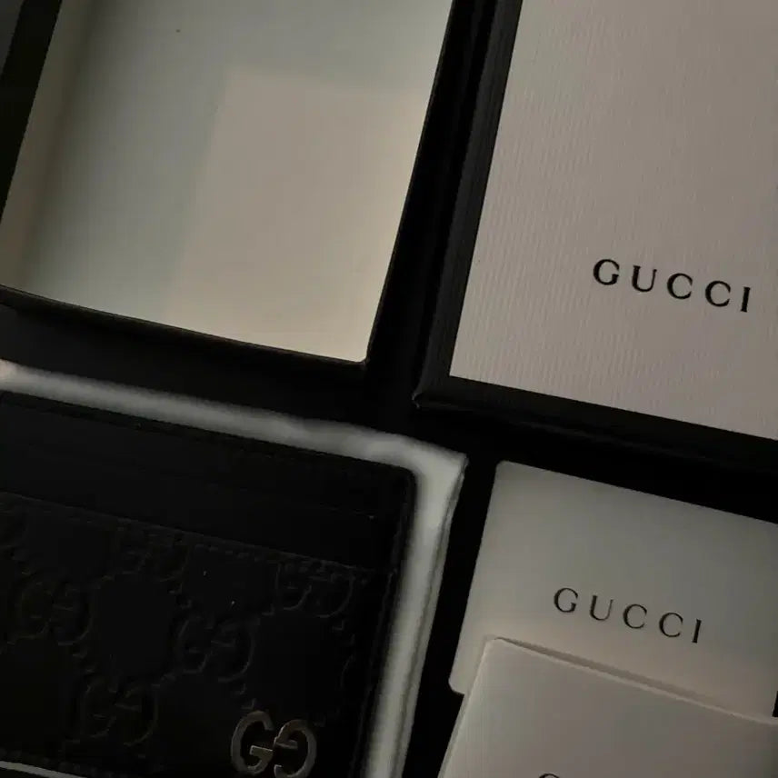 [BUNJANG] Gucci Signature GG Card Wallet Black (Box, Dust Bag, Control Card Included) / [정품,풀구성] 구찌 시그니처 카드지갑
