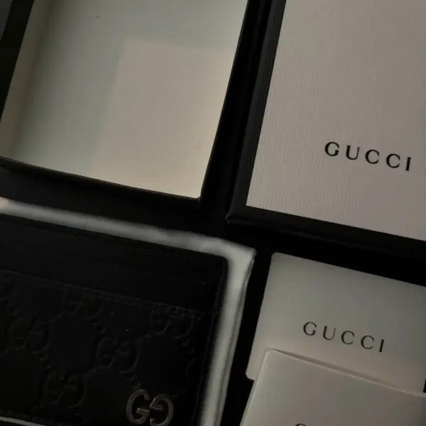 [BUNJANG] Gucci Signature GG Card Wallet Black (Box, Dust Bag, Control Card Included) / [정품,풀구성] 구찌 시그니처 카드지갑
