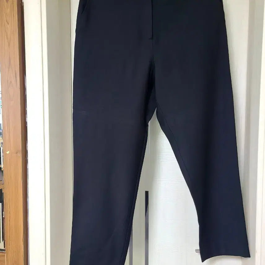 [BUNJANG] Women's Black Wool Blend Slacks - Size L / 슬랙스 검정 여성 바지