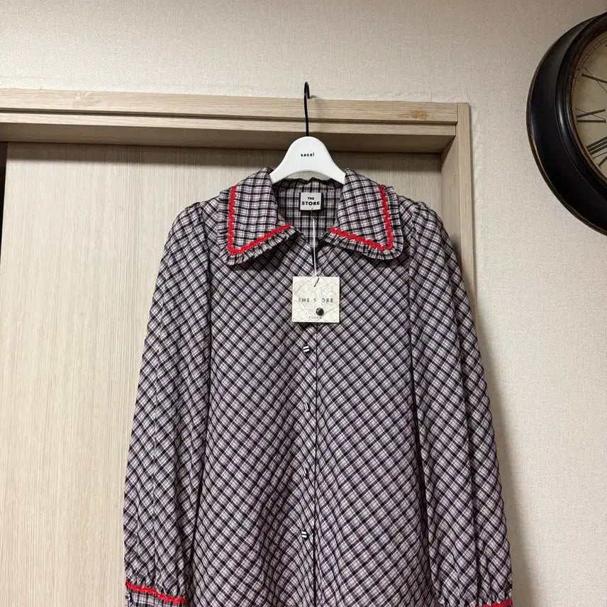 [BUNJANG] FOURM The Store Seersucker Shirt Cardigan S / 한섬 FOURM The Store 시어서커 셔츠 가디건 새상품