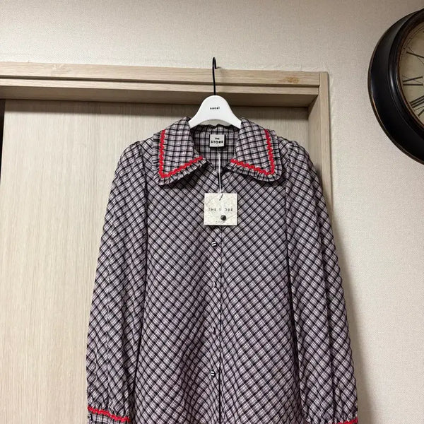 [BUNJANG] FOURM The Store Seersucker Shirt Cardigan S / 한섬 FOURM The Store 시어서커 셔츠 가디건 새상품