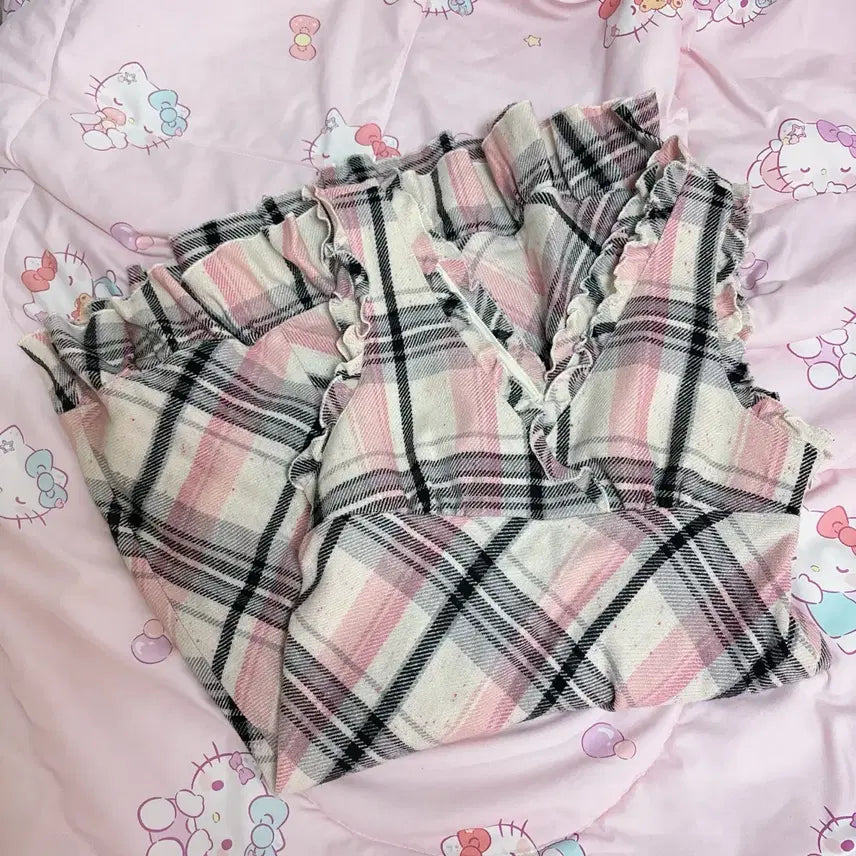 [BUNJANG] Lizlisa Vintage Checkered Dress / 리즈리사 빈티지 체크 원피스