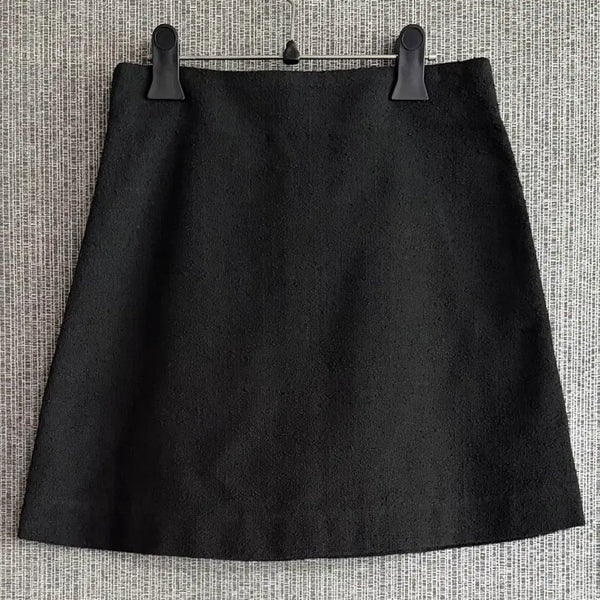 [BUNJANG] YOUR NAME HERE A-Line Black Tweed Mini Skirt - Size S / [새상품] 유어네임히얼 유네미 A라인 블랙 트위드 스커트 S
