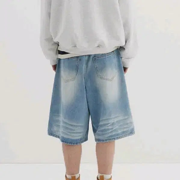 [BUNJANG] DNSR Signature Bermuda Denim Pants Light Blue / XL / DNSR 시그니처 버뮤다 데님 팬츠 라이트 블루 디앤에스알
