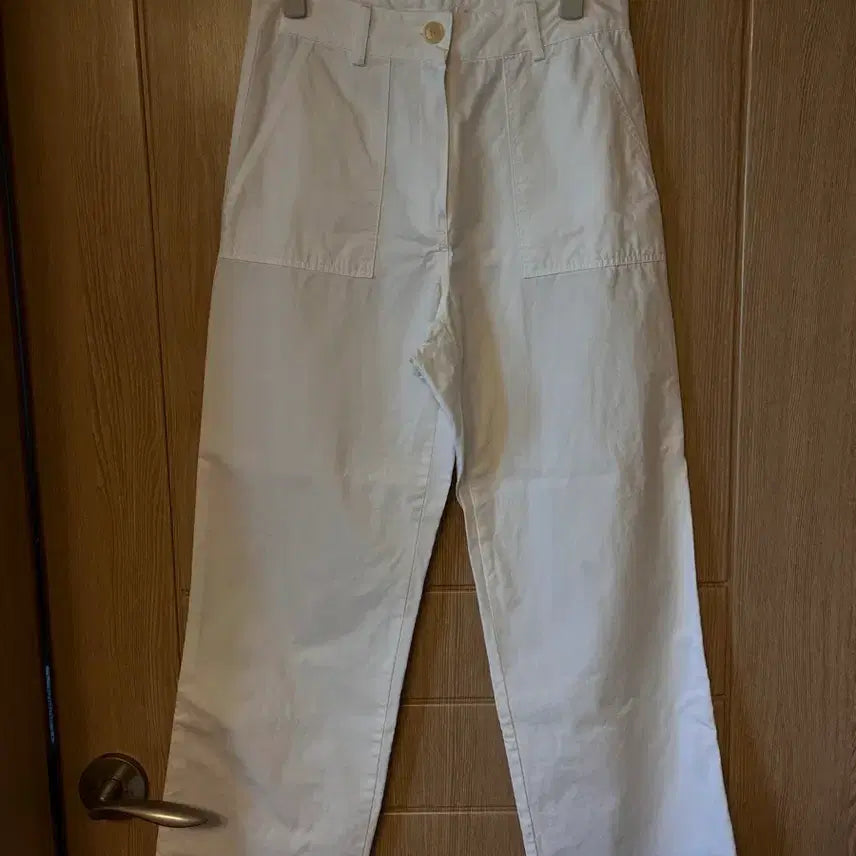 [BUNJANG] Feb11 White Cotton Pants (Size S) / Feb11 페브러리 화이트 코튼팬츠 s