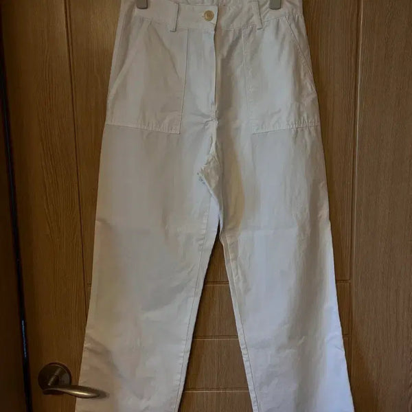 [BUNJANG] Feb11 White Cotton Pants (Size S) / Feb11 페브러리 화이트 코튼팬츠 s